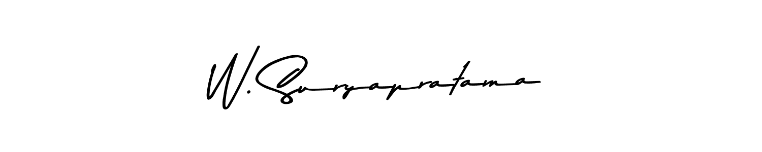 The best way (Asem Kandis PERSONAL USE) to make a short signature is to pick only two or three words in your name. The name W. Suryapratama include a total of six letters. For converting this name. W. Suryapratama signature style 9 images and pictures png