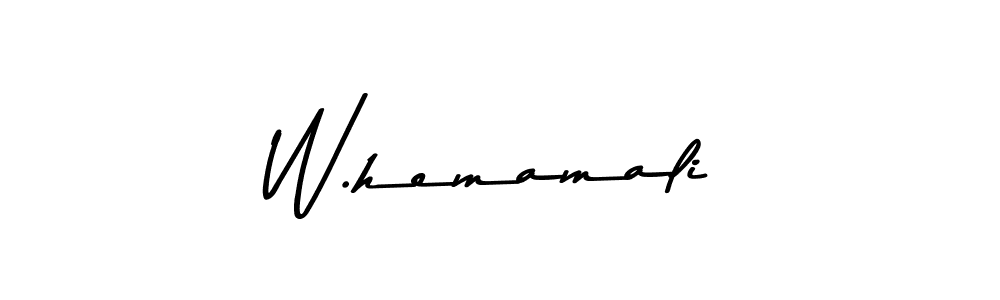 Here are the top 10 professional signature styles for the name W.hemamali. These are the best autograph styles you can use for your name. W.hemamali signature style 9 images and pictures png