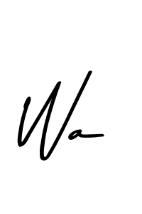 This is the best signature style for the Wa name. Also you like these signature font (Asem Kandis PERSONAL USE). Mix name signature. Wa signature style 9 images and pictures png