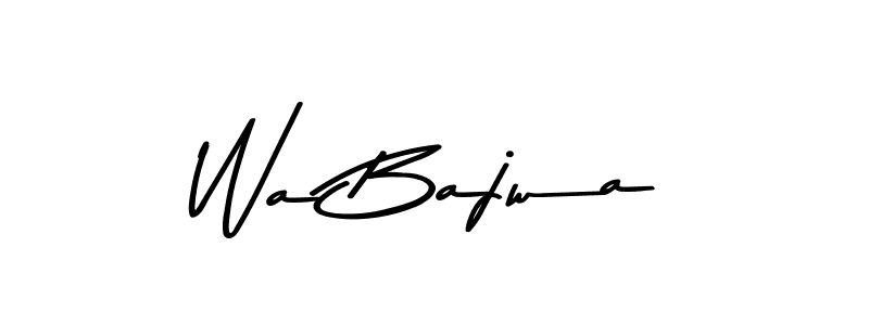 Design your own signature with our free online signature maker. With this signature software, you can create a handwritten (Asem Kandis PERSONAL USE) signature for name Wa Bajwa. Wa Bajwa signature style 9 images and pictures png