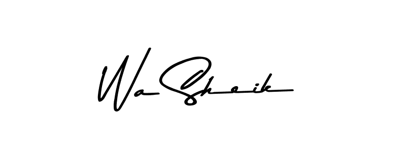 Wa Sheik stylish signature style. Best Handwritten Sign (Asem Kandis PERSONAL USE) for my name. Handwritten Signature Collection Ideas for my name Wa Sheik. Wa Sheik signature style 9 images and pictures png