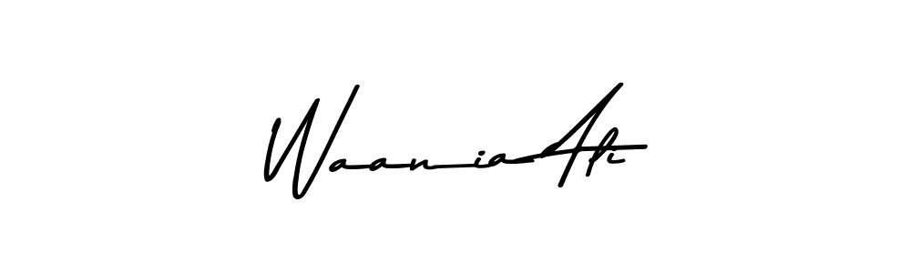 Design your own signature with our free online signature maker. With this signature software, you can create a handwritten (Asem Kandis PERSONAL USE) signature for name Waania Ali. Waania Ali signature style 9 images and pictures png