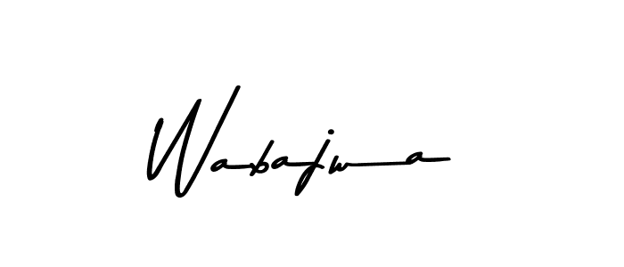 How to make Wabajwa signature? Asem Kandis PERSONAL USE is a professional autograph style. Create handwritten signature for Wabajwa name. Wabajwa signature style 9 images and pictures png