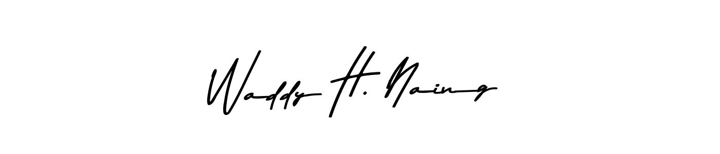 Also we have Waddy H. Naing name is the best signature style. Create professional handwritten signature collection using Asem Kandis PERSONAL USE autograph style. Waddy H. Naing signature style 9 images and pictures png