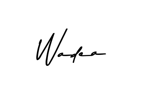 Create a beautiful signature design for name Wadea. With this signature (Asem Kandis PERSONAL USE) fonts, you can make a handwritten signature for free. Wadea signature style 9 images and pictures png