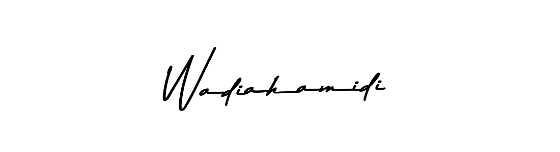 Asem Kandis PERSONAL USE is a professional signature style that is perfect for those who want to add a touch of class to their signature. It is also a great choice for those who want to make their signature more unique. Get Wadiahamidi name to fancy signature for free. Wadiahamidi signature style 9 images and pictures png