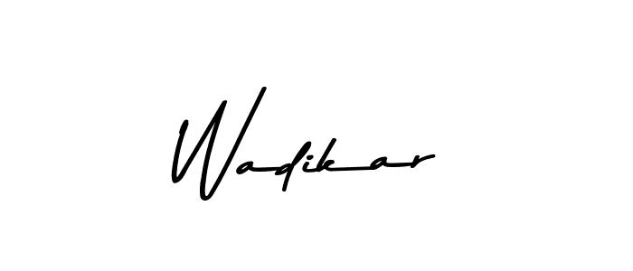 Make a beautiful signature design for name Wadikar. Use this online signature maker to create a handwritten signature for free. Wadikar signature style 9 images and pictures png