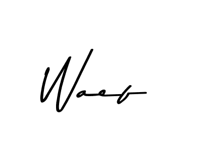 Use a signature maker to create a handwritten signature online. With this signature software, you can design (Asem Kandis PERSONAL USE) your own signature for name Waef. Waef signature style 9 images and pictures png