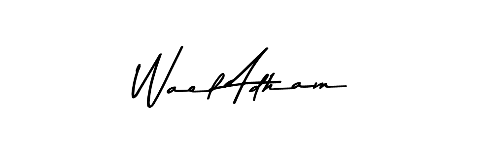 You should practise on your own different ways (Asem Kandis PERSONAL USE) to write your name (Wael Adham) in signature. don't let someone else do it for you. Wael Adham signature style 9 images and pictures png