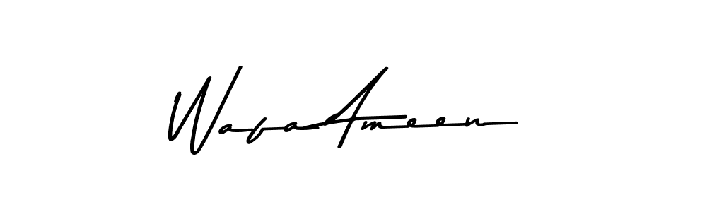 See photos of Wafa Ameen official signature by Spectra . Check more albums & portfolios. Read reviews & check more about Asem Kandis PERSONAL USE font. Wafa Ameen signature style 9 images and pictures png