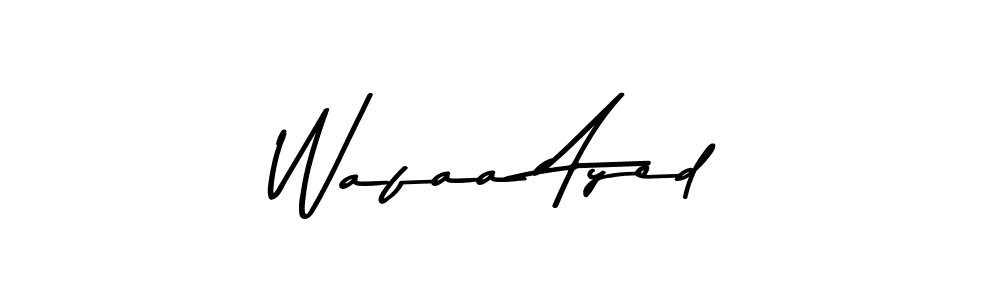 Use a signature maker to create a handwritten signature online. With this signature software, you can design (Asem Kandis PERSONAL USE) your own signature for name Wafaa Ayed. Wafaa Ayed signature style 9 images and pictures png