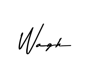 Make a beautiful signature design for name Wagh. With this signature (Asem Kandis PERSONAL USE) style, you can create a handwritten signature for free. Wagh signature style 9 images and pictures png