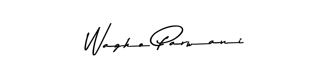 This is the best signature style for the Wagho Parwani name. Also you like these signature font (Asem Kandis PERSONAL USE). Mix name signature. Wagho Parwani signature style 9 images and pictures png