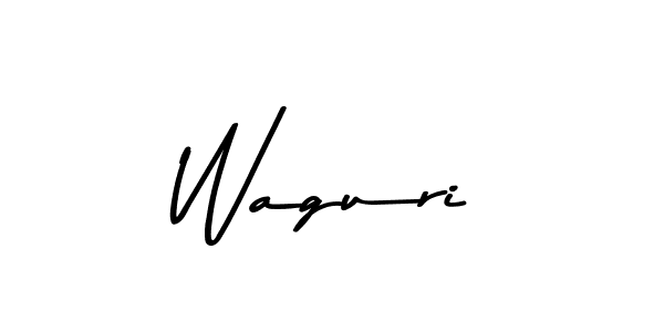 How to make Waguri signature? Asem Kandis PERSONAL USE is a professional autograph style. Create handwritten signature for Waguri name. Waguri signature style 9 images and pictures png
