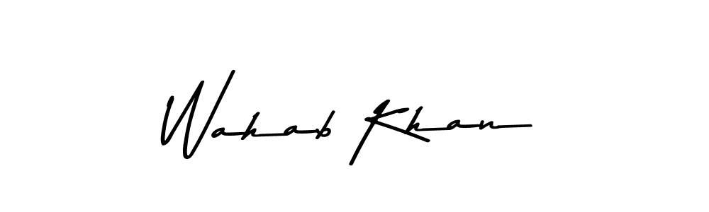 How to make Wahab Khan signature? Asem Kandis PERSONAL USE is a professional autograph style. Create handwritten signature for Wahab Khan name. Wahab Khan signature style 9 images and pictures png