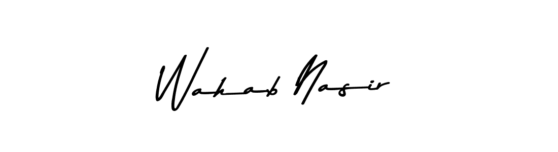 Similarly Asem Kandis PERSONAL USE is the best handwritten signature design. Signature creator online .You can use it as an online autograph creator for name Wahab Nasir. Wahab Nasir signature style 9 images and pictures png
