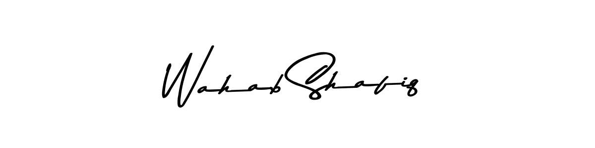 Make a beautiful signature design for name Wahab Shafiq. With this signature (Asem Kandis PERSONAL USE) style, you can create a handwritten signature for free. Wahab Shafiq signature style 9 images and pictures png