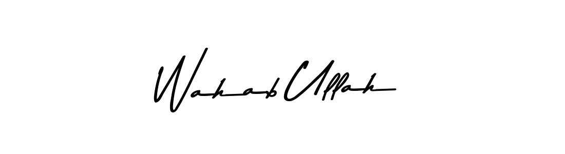 Design your own signature with our free online signature maker. With this signature software, you can create a handwritten (Asem Kandis PERSONAL USE) signature for name Wahab Ullah. Wahab Ullah signature style 9 images and pictures png