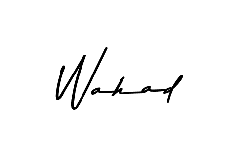 Create a beautiful signature design for name Wahad. With this signature (Asem Kandis PERSONAL USE) fonts, you can make a handwritten signature for free. Wahad signature style 9 images and pictures png