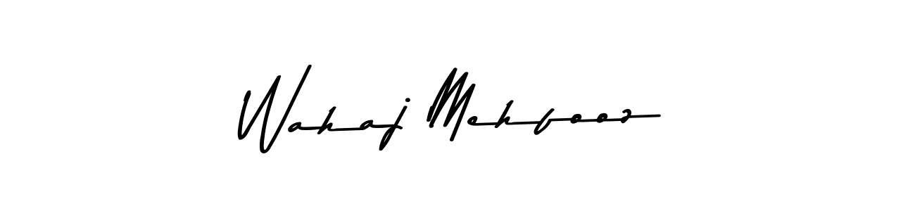 Wahaj Mehfooz stylish signature style. Best Handwritten Sign (Asem Kandis PERSONAL USE) for my name. Handwritten Signature Collection Ideas for my name Wahaj Mehfooz. Wahaj Mehfooz signature style 9 images and pictures png