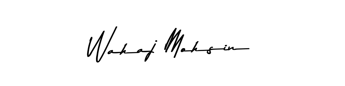 Create a beautiful signature design for name Wahaj Mohsin. With this signature (Asem Kandis PERSONAL USE) fonts, you can make a handwritten signature for free. Wahaj Mohsin signature style 9 images and pictures png