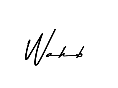 if you are searching for the best signature style for your name Wahb. so please give up your signature search. here we have designed multiple signature styles  using Asem Kandis PERSONAL USE. Wahb signature style 9 images and pictures png