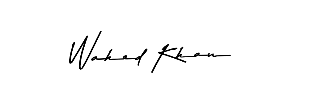 Make a beautiful signature design for name Wahed Khan. With this signature (Asem Kandis PERSONAL USE) style, you can create a handwritten signature for free. Wahed Khan signature style 9 images and pictures png