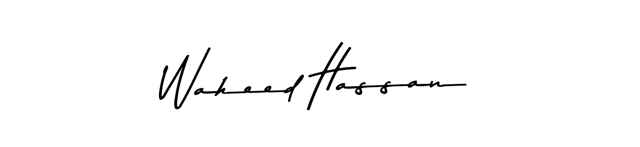 Use a signature maker to create a handwritten signature online. With this signature software, you can design (Asem Kandis PERSONAL USE) your own signature for name Waheed Hassan. Waheed Hassan signature style 9 images and pictures png