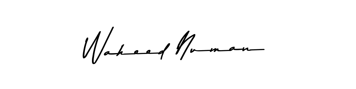 Waheed Numan stylish signature style. Best Handwritten Sign (Asem Kandis PERSONAL USE) for my name. Handwritten Signature Collection Ideas for my name Waheed Numan. Waheed Numan signature style 9 images and pictures png
