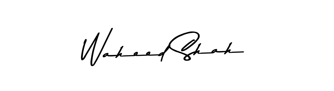 Make a beautiful signature design for name Waheed Shah. With this signature (Asem Kandis PERSONAL USE) style, you can create a handwritten signature for free. Waheed Shah signature style 9 images and pictures png