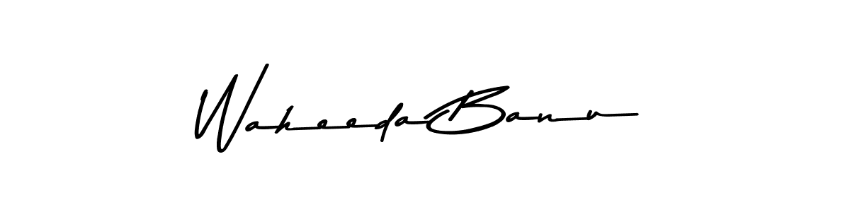 Make a beautiful signature design for name Waheeda Banu. With this signature (Asem Kandis PERSONAL USE) style, you can create a handwritten signature for free. Waheeda Banu signature style 9 images and pictures png