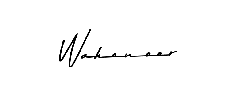 Make a beautiful signature design for name Wahenoor. With this signature (Asem Kandis PERSONAL USE) style, you can create a handwritten signature for free. Wahenoor signature style 9 images and pictures png