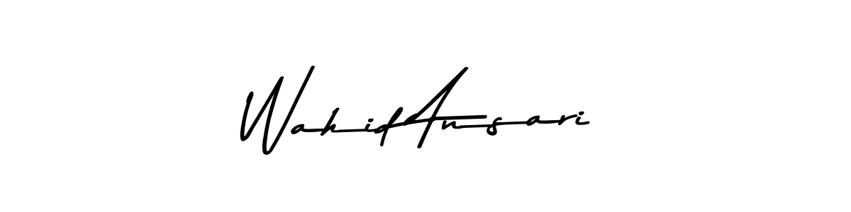 Also You can easily find your signature by using the search form. We will create Wahid Ansari name handwritten signature images for you free of cost using Asem Kandis PERSONAL USE sign style. Wahid Ansari signature style 9 images and pictures png