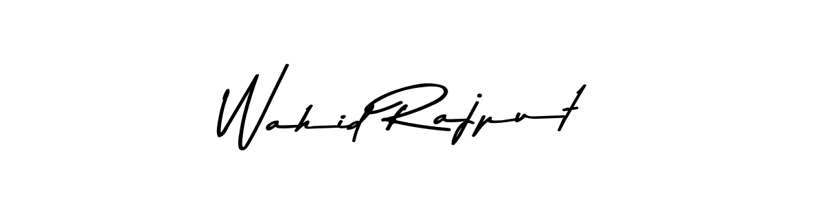 How to make Wahid Rajput name signature. Use Asem Kandis PERSONAL USE style for creating short signs online. This is the latest handwritten sign. Wahid Rajput signature style 9 images and pictures png