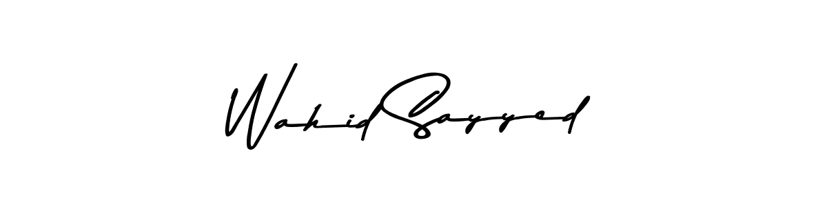 if you are searching for the best signature style for your name Wahid Sayyed. so please give up your signature search. here we have designed multiple signature styles  using Asem Kandis PERSONAL USE. Wahid Sayyed signature style 9 images and pictures png