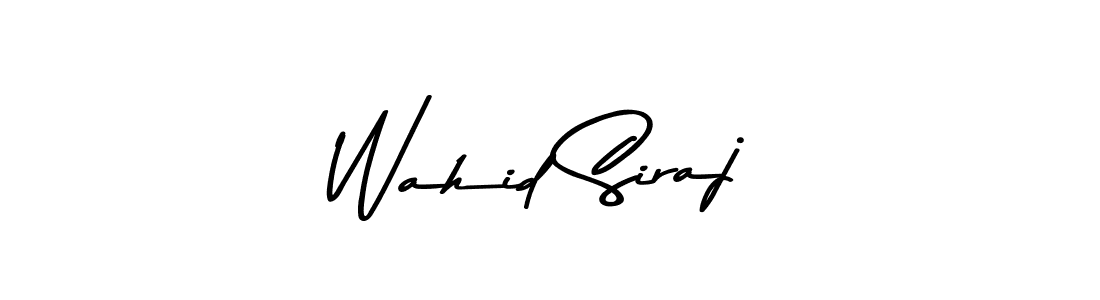 Make a beautiful signature design for name Wahid Siraj. Use this online signature maker to create a handwritten signature for free. Wahid Siraj signature style 9 images and pictures png