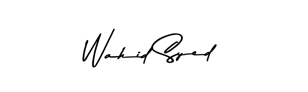 Wahid Syed stylish signature style. Best Handwritten Sign (Asem Kandis PERSONAL USE) for my name. Handwritten Signature Collection Ideas for my name Wahid Syed. Wahid Syed signature style 9 images and pictures png