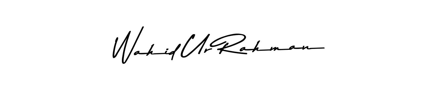 Create a beautiful signature design for name Wahid Ur Rahman. With this signature (Asem Kandis PERSONAL USE) fonts, you can make a handwritten signature for free. Wahid Ur Rahman signature style 9 images and pictures png