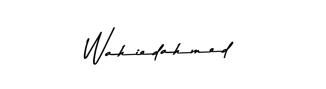 Design your own signature with our free online signature maker. With this signature software, you can create a handwritten (Asem Kandis PERSONAL USE) signature for name Wahiedahmed. Wahiedahmed signature style 9 images and pictures png