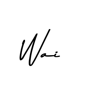 Make a beautiful signature design for name Wai. With this signature (Asem Kandis PERSONAL USE) style, you can create a handwritten signature for free. Wai signature style 9 images and pictures png