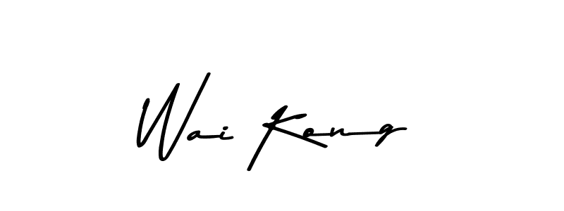 Design your own signature with our free online signature maker. With this signature software, you can create a handwritten (Asem Kandis PERSONAL USE) signature for name Wai Kong. Wai Kong signature style 9 images and pictures png