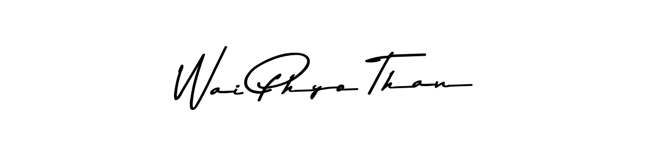 Make a beautiful signature design for name Wai Phyo Than. With this signature (Asem Kandis PERSONAL USE) style, you can create a handwritten signature for free. Wai Phyo Than signature style 9 images and pictures png