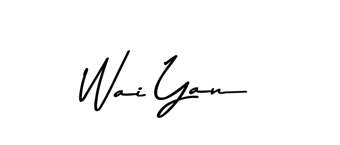 Wai Yan stylish signature style. Best Handwritten Sign (Asem Kandis PERSONAL USE) for my name. Handwritten Signature Collection Ideas for my name Wai Yan. Wai Yan signature style 9 images and pictures png