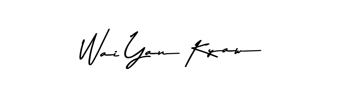 You should practise on your own different ways (Asem Kandis PERSONAL USE) to write your name (Wai Yan Kyaw) in signature. don't let someone else do it for you. Wai Yan Kyaw signature style 9 images and pictures png