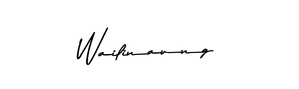 How to make Wailinaung signature? Asem Kandis PERSONAL USE is a professional autograph style. Create handwritten signature for Wailinaung name. Wailinaung signature style 9 images and pictures png