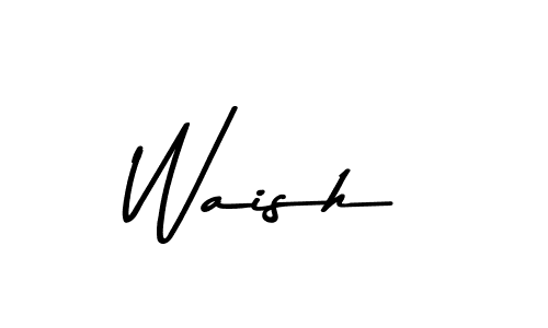 Make a beautiful signature design for name Waish. With this signature (Asem Kandis PERSONAL USE) style, you can create a handwritten signature for free. Waish signature style 9 images and pictures png