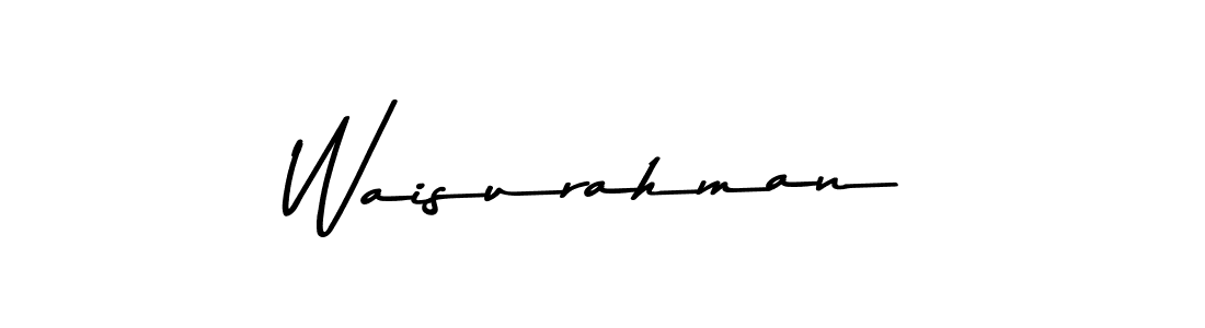 Make a beautiful signature design for name Waisurahman. With this signature (Asem Kandis PERSONAL USE) style, you can create a handwritten signature for free. Waisurahman signature style 9 images and pictures png