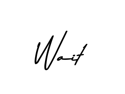 Use a signature maker to create a handwritten signature online. With this signature software, you can design (Asem Kandis PERSONAL USE) your own signature for name Wait. Wait signature style 9 images and pictures png