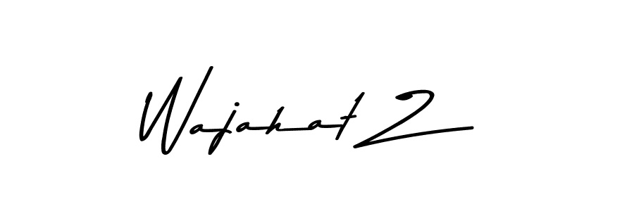 Use a signature maker to create a handwritten signature online. With this signature software, you can design (Asem Kandis PERSONAL USE) your own signature for name Wajahat Z. Wajahat Z signature style 9 images and pictures png