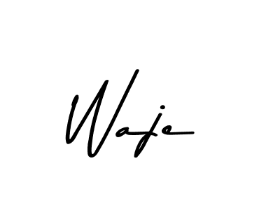 Create a beautiful signature design for name Waje. With this signature (Asem Kandis PERSONAL USE) fonts, you can make a handwritten signature for free. Waje signature style 9 images and pictures png